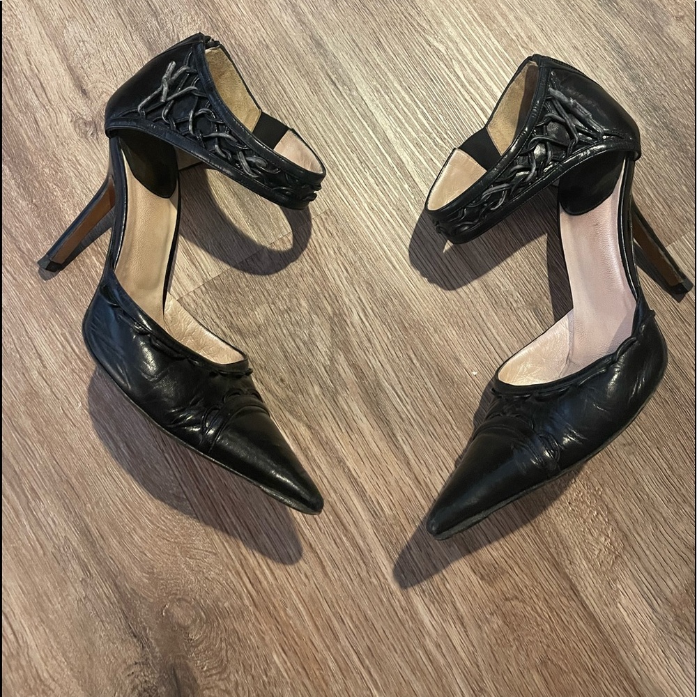 Black leather Dior pumps sz 37.5